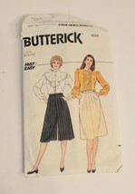 Butterick 4554, Womens dress or culotte, 1980's sewing pattern - $9.74