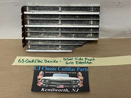 63 Cadillac Deville LEFT DRIVER SIDE FRONT BUMPER LOWER OUTER GRILL EXTE... - $89.09