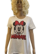 Minnie Graphic Cotton White Tee Shirt Women’s Small - £11.73 GBP