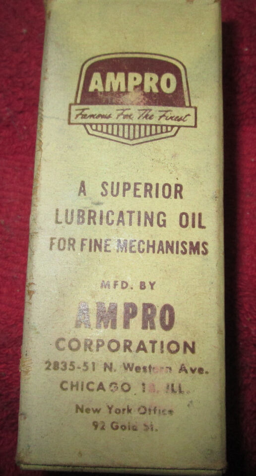 Vintage New AMPRO Movie Projector oil in Original box - $35.06