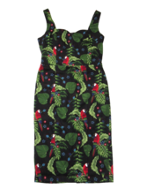 NWT Collectif Anita parrot Paradise in Black Cotton Pencil Dress L / US 10 - $82.00