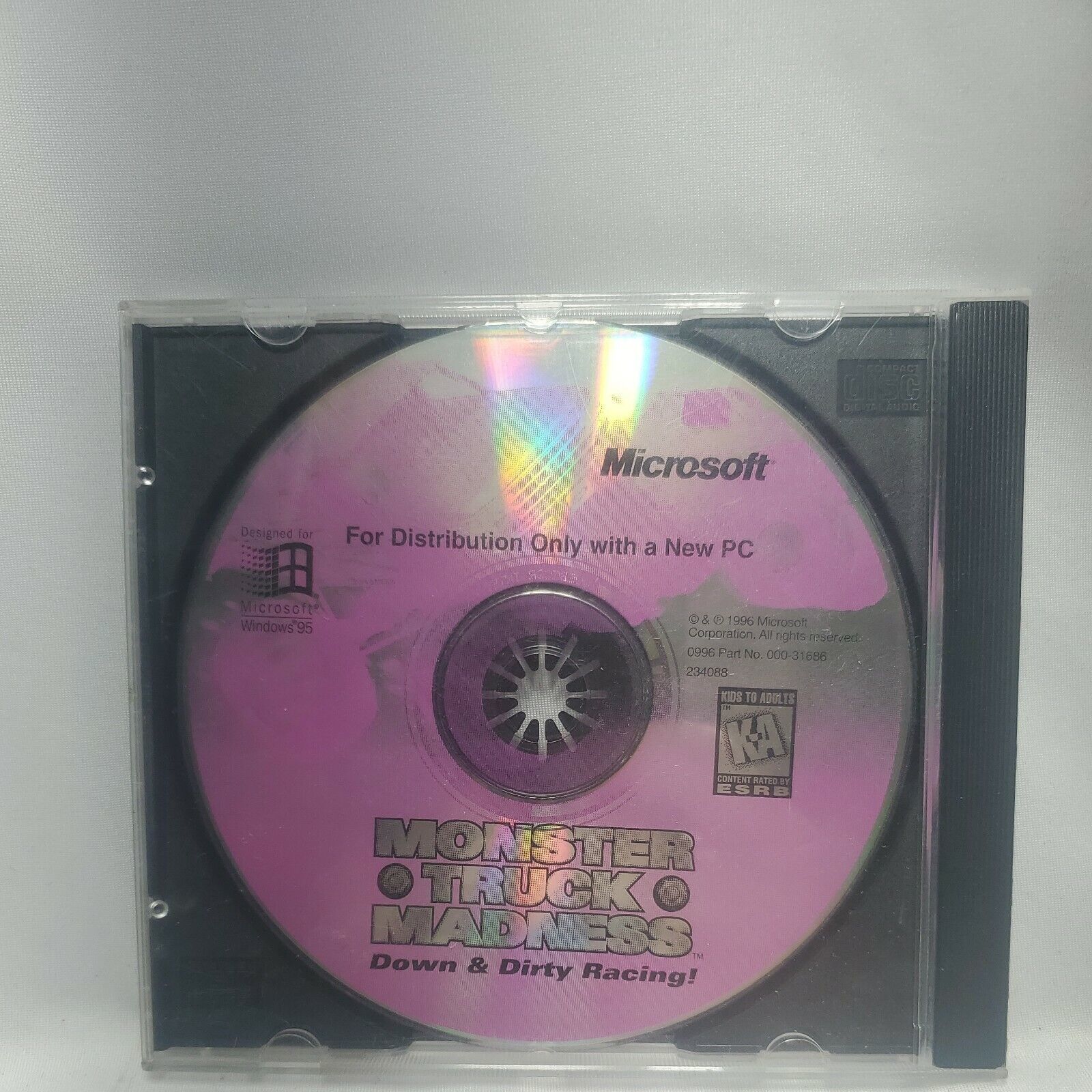 Primary image for Monster Truck Madness Down & Dirty Racing Vintage 1996 Microsoft CD Disc Game