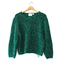 Vintage Green Limited Express 1987 Crop Sweater Small - £37.12 GBP