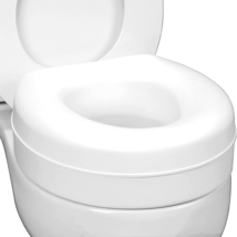 Healthsmart Raised Toilet Seat Riser That Fits Most Standard (Round) Toilet Bowl - £27.95 GBP