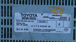 Toyota Lexus Pioneer Radio Stereo Amp Amplifier GM-8057zt, 86280-30520 image 2