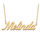 Melinda Name Necklace for Best Friend Family Member Birthday Christmas Gift - €13,63 EUR
