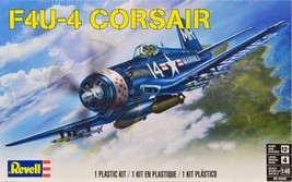 Level 4 Model Kit Vought F4U-4 Corsair Fighter Aircraft 1/48 Scale Model By - $48.21