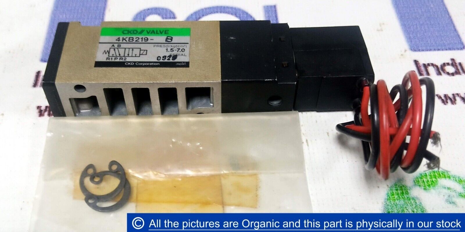 CKD 4KB219-B Pneumatic Solenoid Valve 4KB219B 1.5-7.0 CKD Corporation Japan - $55.00