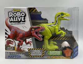 Robo Alive Rampaging Raptor Dinosaur Toy Variety Colors by ZURU NEW - $14.39
