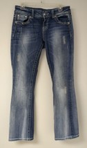 MISS ME Women Easy Boot Embellished Mid Rise Denim Jeans JE5428E4R Bling... - $29.69