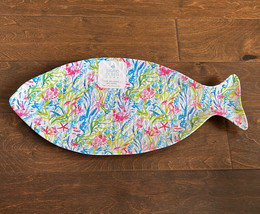 Sigrid Olsen Home Melamine Plate Serving Platter Fish Nautical Sea - $26.99