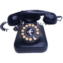 Grand Phone FLASH REDIAL Vintage  BLACK Touch Tone Button Retro 1950&#39;s S... - $14.31