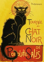 Le Chat Noir Poster: Vintage Black Cat Nightclub Advert Reprint - £5.06 GBP+