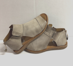MIZ MOOZ WOMEN&#39;S BACK ZIP  SANDALS OPEN TOE  TAUPE 37EU / 7US  # K-06 - $1,623.91 MXN
