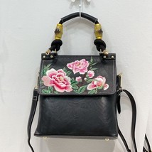 Embroidery Women&#39;s Leather Handbag Chinese Style Exquisite Women Handbags Elegan - £93.69 GBP