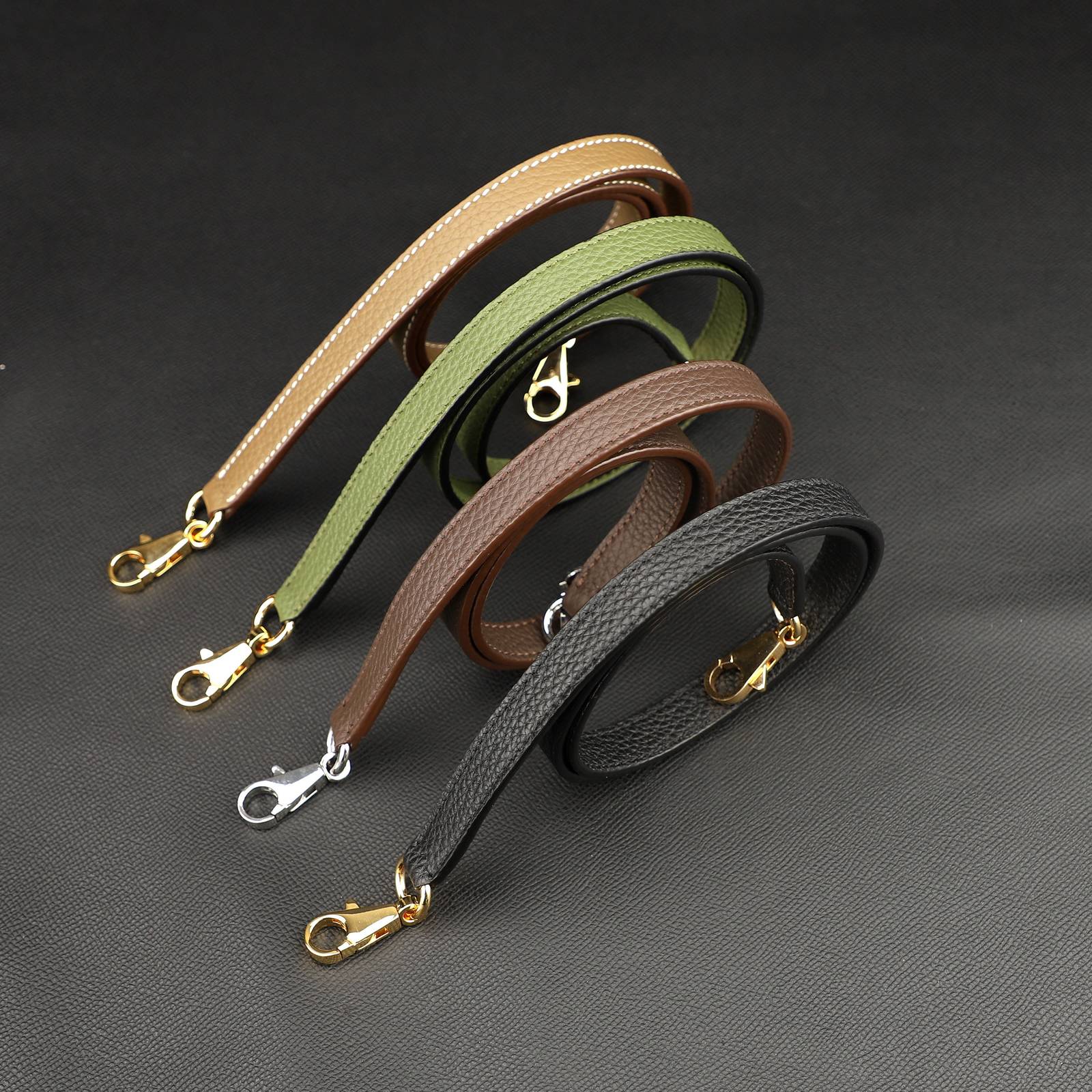16mm kelly bag shoulder strap in togo leather with kelly clasps,Handmade and cus
