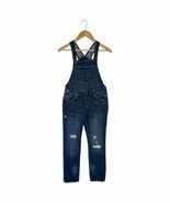 Old Navy Overalls Girls XL 14 Overalls Medium Wash Blue XL 14 Distressed... - $27.06 CAD