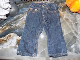 TRUE RELIGION BABY BILLY JEANS SIZE 6-12 MONTHS INFANTS EUC - £28.70 GBP