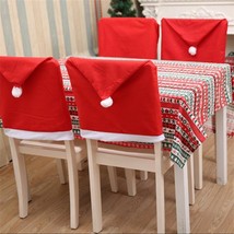 Santa Christmas Hat Chair Covers - £16.75 GBP