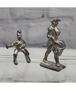 Vintage Metal Miniature Toy Soldiers Lot of 2  - £9.38 GBP