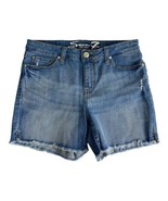 Seven7 Womens Shorts Adult Size 6 Raw Hem Distressed Medium Wash Denim 5... - $21.41