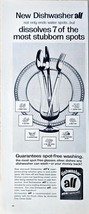 New dishwasher all spot free washing 1964 Vintage Print Ad - $14.46 CAD