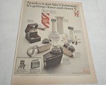 Norelco Just Like Christmas Santa Shavers Vintage Print Ad 1967 - $7.98