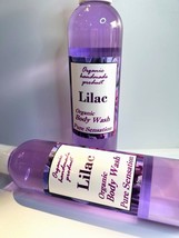 Lilac Organic Body Wash /  Natural Daily Moisturizer  / Shower Gel. - $15.00