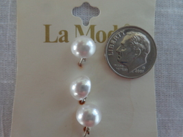 White La Mode Pearled Buttons Vintage Buttons (#3782) - $10.99
