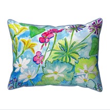 Betsy Drake Wild Garden  Indoor Outdoor Extra Large Pillow 20x24 - £62.06 GBP