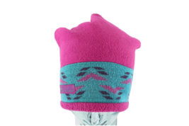 Vtg 90s Columbia Spell Out Box Logo Geometric Fleece Winter Beanie Hat W... - $27.67