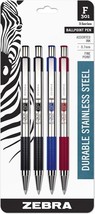 Zebra Pen F-301 Retractable Stainless Steel Ballpoint Pen, Fine Point 0.... - $274.31 MXN