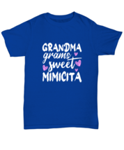 Grandma T Shirt Grandma Grams Sweet Mimicita Royal-U-Tee - £14.31 GBP