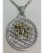 10 Karat Gold Octopus &quot;Kraken&quot;  sterling silver Anchor medallion - $4,732.70 MXN