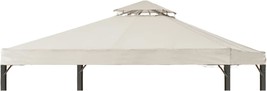 Gazebo Replacement Top 10X10 Ft, Gazebo Canopy Replacement Cover For 2, Beige - £90.49 GBP