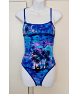 Tropical One Piece Hobie Women’s Bathing Suit Size Medium Made in USA - £20.78 GBP