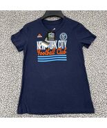 New York City FC Shirt Youth Girl Medium 10-12 Adidas Short Sleeve Cotto... - $17.98 CAD