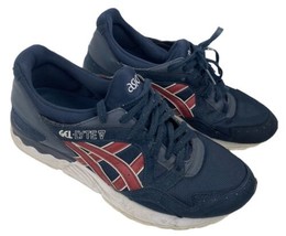 asics gel lite v running tennis shoe sneaker 8.5 navy / Purple - £14.81 GBP
