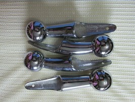 HAME BALL Walking stick HANDLE Lot of 4 Minto Shape Working CHROME Silve... - £50.55 GBP