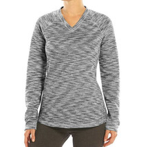 Tek Gear Gray Fleece Athletic Shirt Top Pullover Womens Size XS Patterne... - $11.87