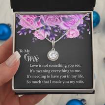 To My Wife Beautiful Necklace. Anniversary or Christmas Gift for Wife. F... - $41.27+