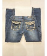 Justice Premium Girls Simply Low Super Skinny Dark Wash Bling Size 12.5 ... - €8,30 EUR