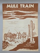 1949 Walt DISNEY-Vintage Sheet Music-MULE TRAIN-by Vaughn Monroe &quot;Singing Guns&quot; - $15.54