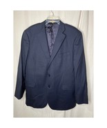 Brooks Brother 346 Navy Stripe Wool Academia Corporate Wedding Blazer 48 L - $40.00