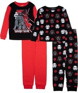Star Wars Darth Vader, Dark Side Villain Characters 4-Pc Long-Sleeved Pa... - $552.28 MXN