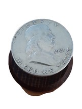 ½ Half Dollar Franklin Silver Coin 1961 D Denver Mint 50C KM#199 - £12.71 GBP