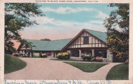 Rockford Illinois IL Pavilion Black Hawk Park Postcard C38 - £2.41 GBP