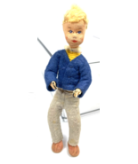 Vintage Erna Meyer Doll for Dollhouse Boy Stockinette German Handmade Cl... - €42,86 EUR