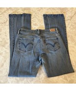 Levis 518 Womens jeans 9M Super Low Boot Cut Blue Denim - $435.35 MXN