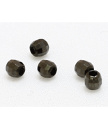 5 pcs  14k solid BLACK  gold 2 mm round MIRROR facet  beads / loose - £18.31 GBP